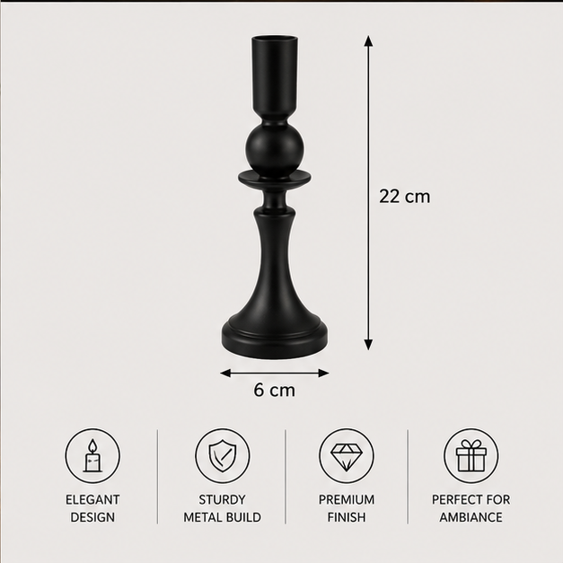 Contemporary Monochrome Candle Holder (YM1130)