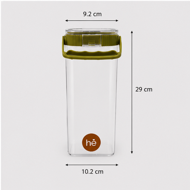 Olive Airtight Cereal Storage Container 2300ML (YM2681)