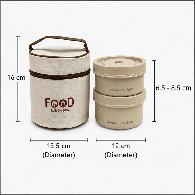Thermo Fresh Insulated Lunch Box – Beige (YM2141)