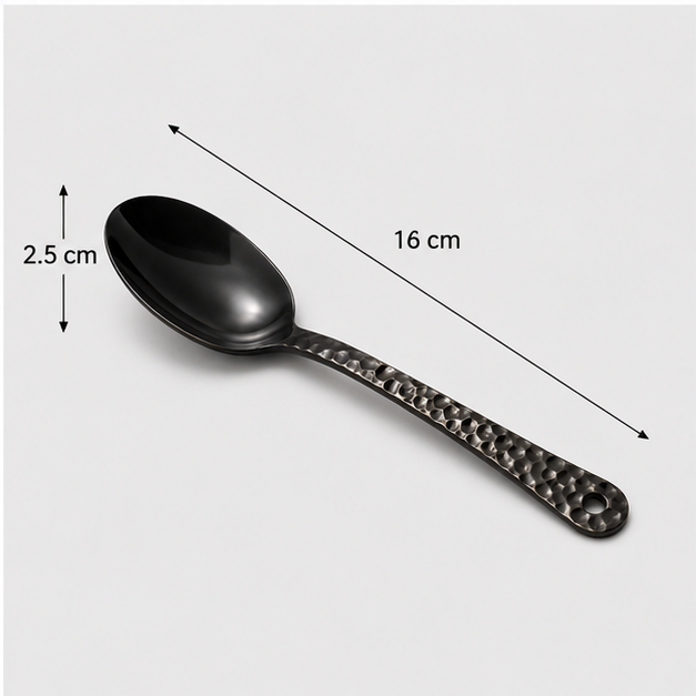 Black Spoon Stainless Steel (YM1465)