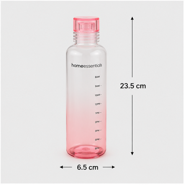 Pink Glass Water Bottle 550ML (YM2175)
