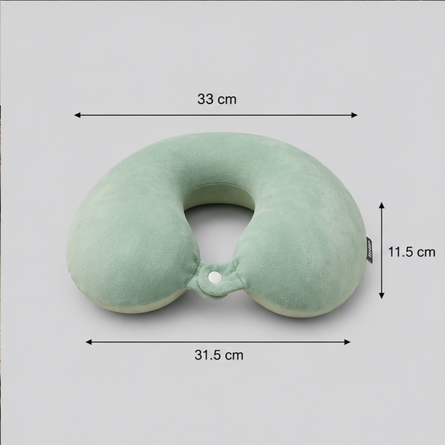 Light Green Neck Pillow for Travel and Everyday Comfort  (YM1861)