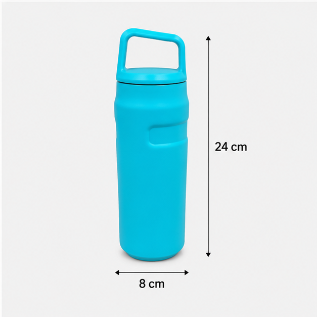 Vacuum Insulated Stainless Steel Bottle Aqua 500ML (YM1507)