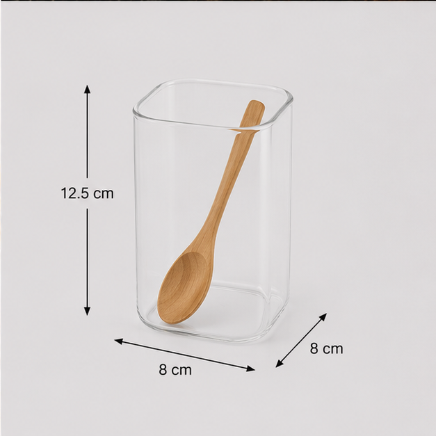 Transparent Glass Jar for Pantry and Food Organization (YM1697)
