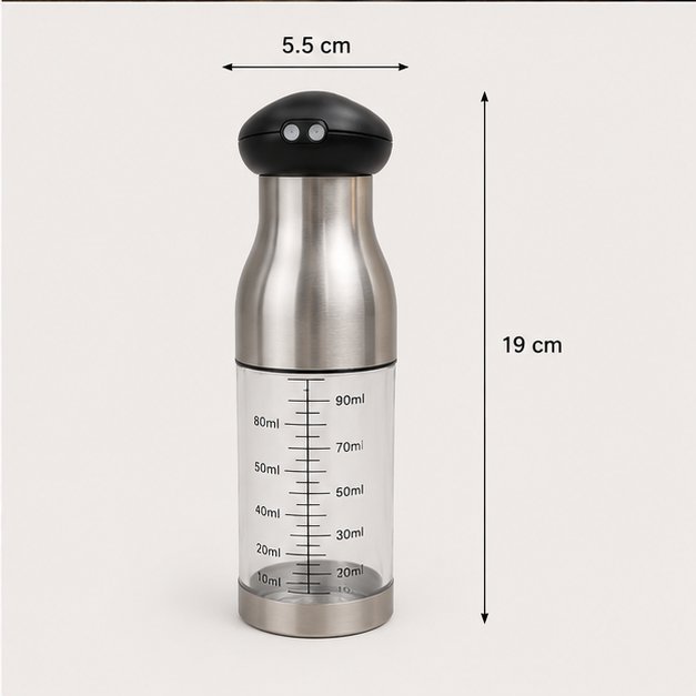 Glass Oil Sprayer Bottle Grey 100ML (YM060)