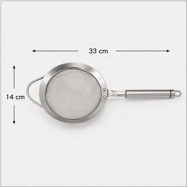 Stainless Steel Fine Mesh Kitchen Strainer (YM1646)