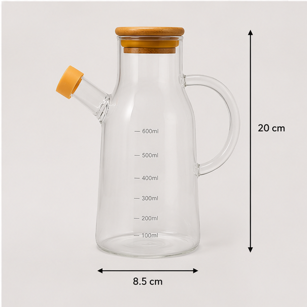 Easy Flow Glass Oil Dispenser 600ML (YM2441)