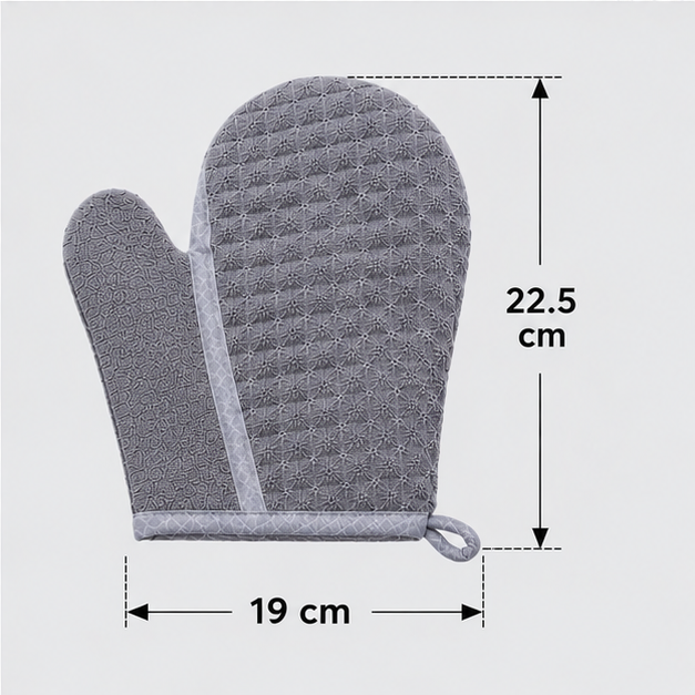 Bath Scrub Glove Grey (YM737)