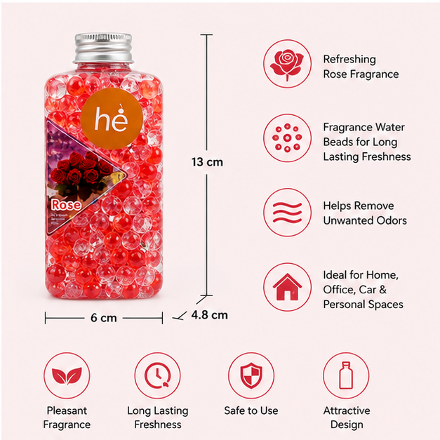 Rose Aroma Beads Air Freshener (YM1931)