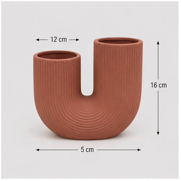 Pink Dual Opening Decorative Vase (YM1111)