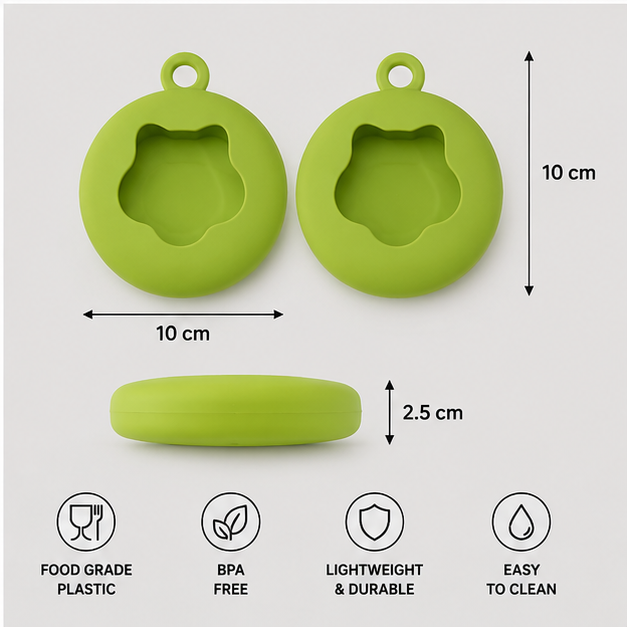 Green Plastic Box Set of 2 (YM1283)
