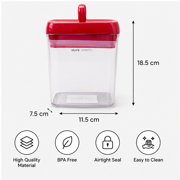 Transparent Airtight Kitchen Storage Container (YM1805)