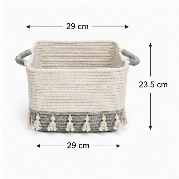 Grey Laundry Basket for Clothes Storage (YM1884)