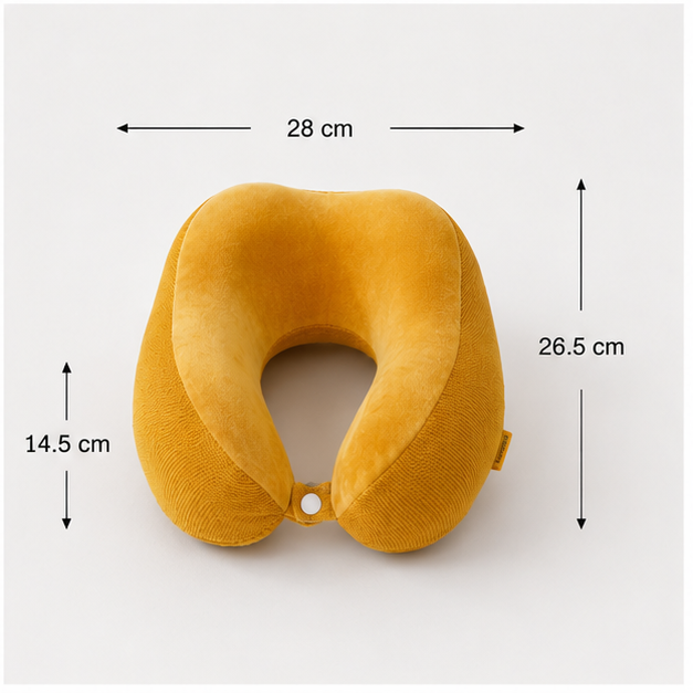 Mustard Travel Neck Pillow for Comfort (YM1855)