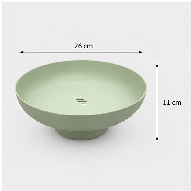 Green Fruit Basket for Kitchen Storage and Organization (YM1373)
