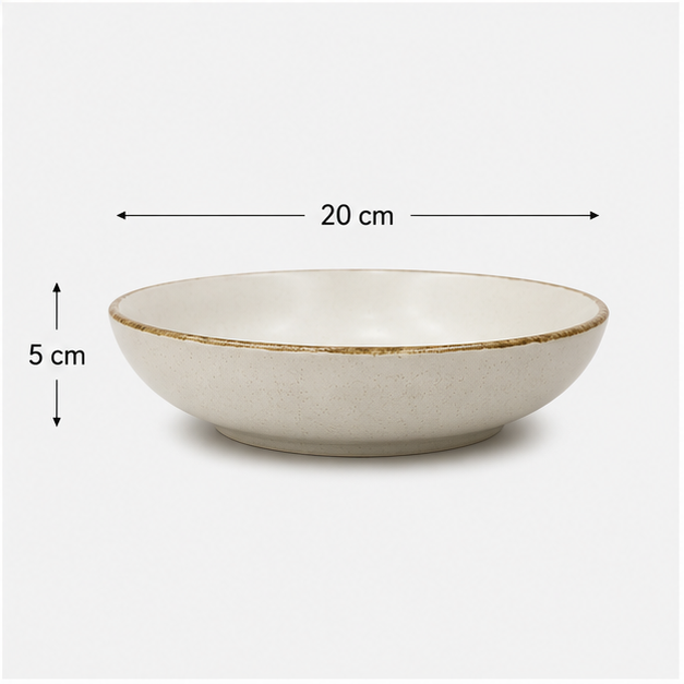 White Ceramic Serving Bowl for Dining and Serving (YM1445)