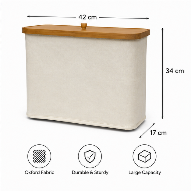 White Laundry Organizer Basket for Home (YM1883)