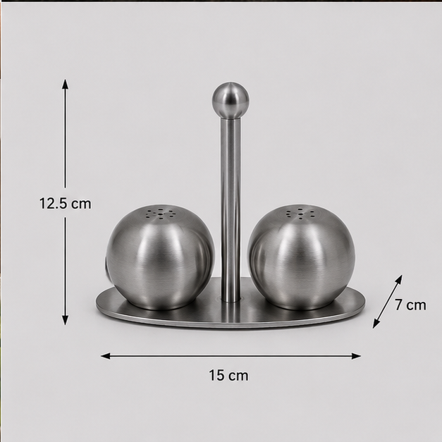 Salt Dispensers Stainless Steel Set of 2 (YM1672)