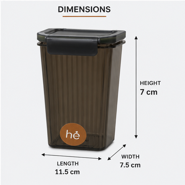 Transparent Plastic Storage Container with Airtight Lid (YM2781)