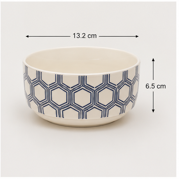 Ceramic Soup Bowl Set with Assorted Patterns (YM2837)