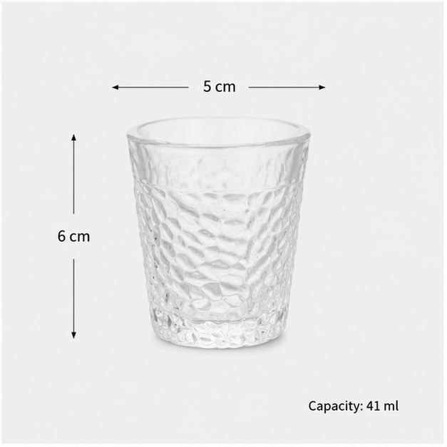 Textured Glass Shot Glass for Barware (YM1391)