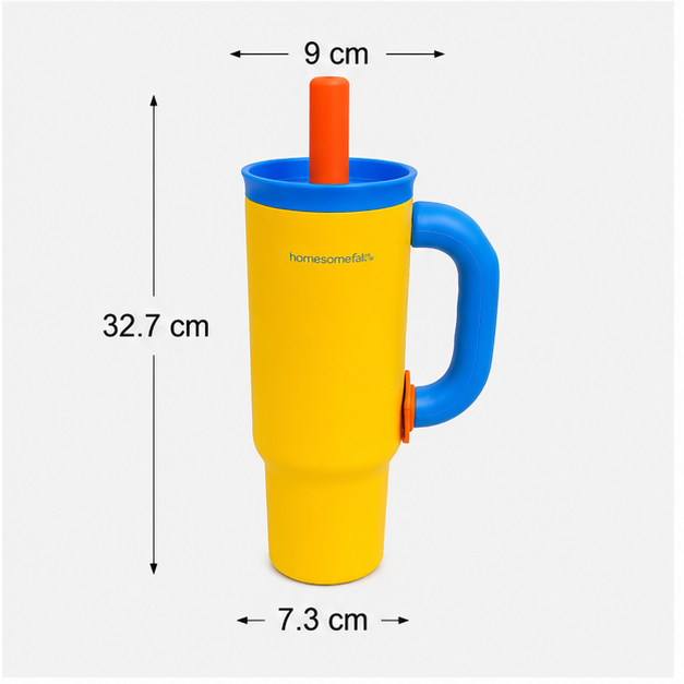 Yellow Insulated Tumbler with Handle (YM2620)