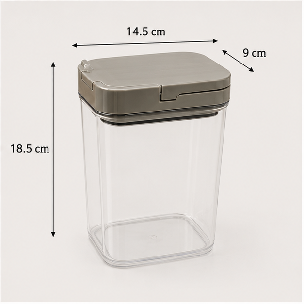 Flip Lid Food Storage Container for Kitchen Organization (YM2736)
