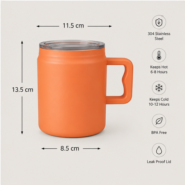 Insulated Tumbler Orange (YM2631)
