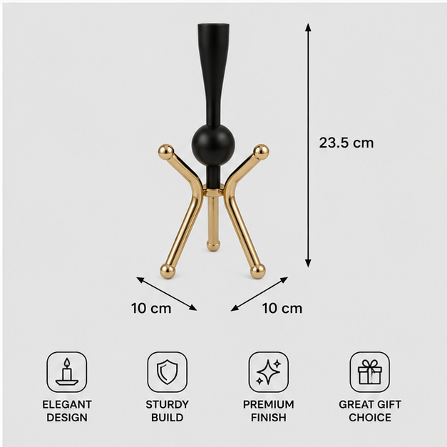 Modern Gold Branch Base Candle Holder (YM1123)
