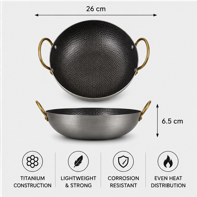 Cooking Pan Small Stainless Steel (YM1606)