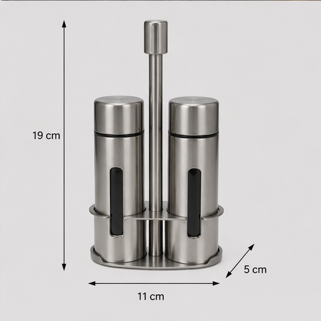 Salt Dispensers Stainless Steel Set of 2 (YM1666)