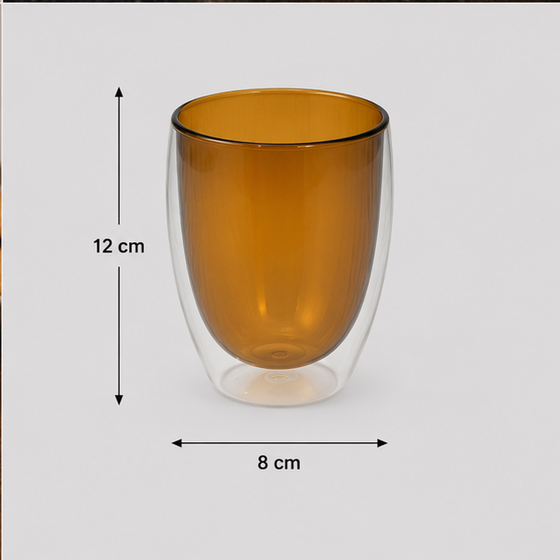 Modern Yellow Glass Cup for Kitchen and Dining Use (YM1685)