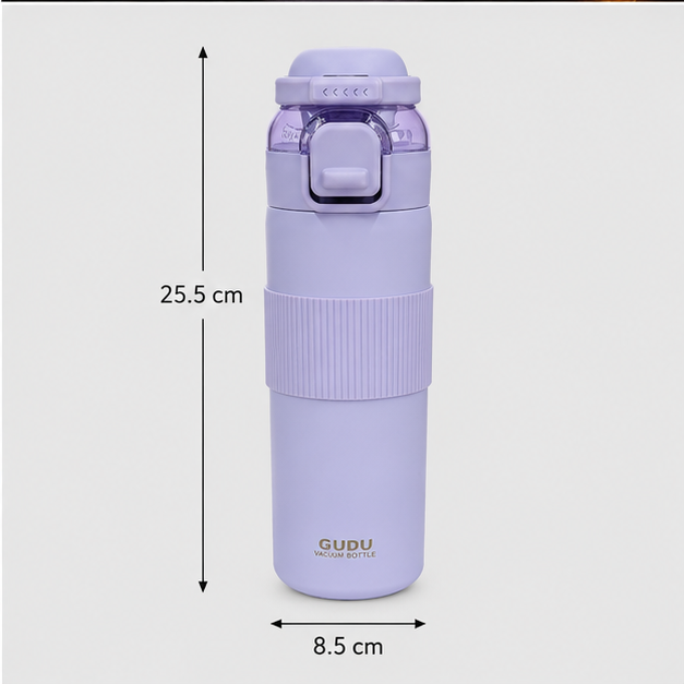 Insulated Stainless Steel Water Bottle Purple 700ML (YM1626)