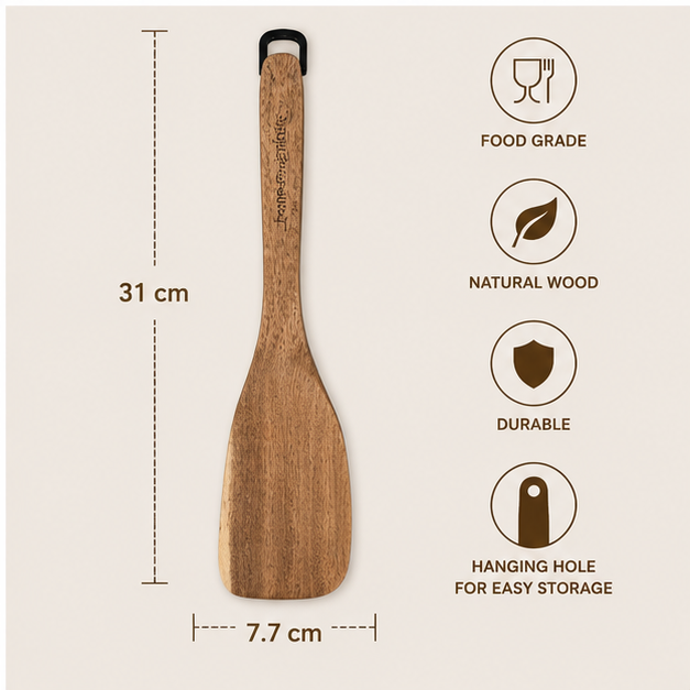 Wooden Kitchen Spatula for Cooking &  Serving (YM1659)