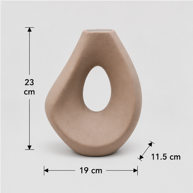 Modern Brown Decorative Flower Vase (YM1355)