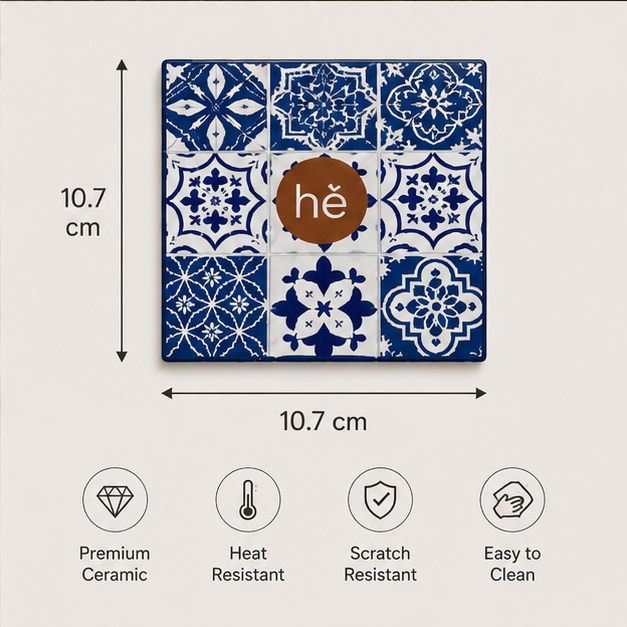 Decorative Ceramic Table Coaster (YM2052)
