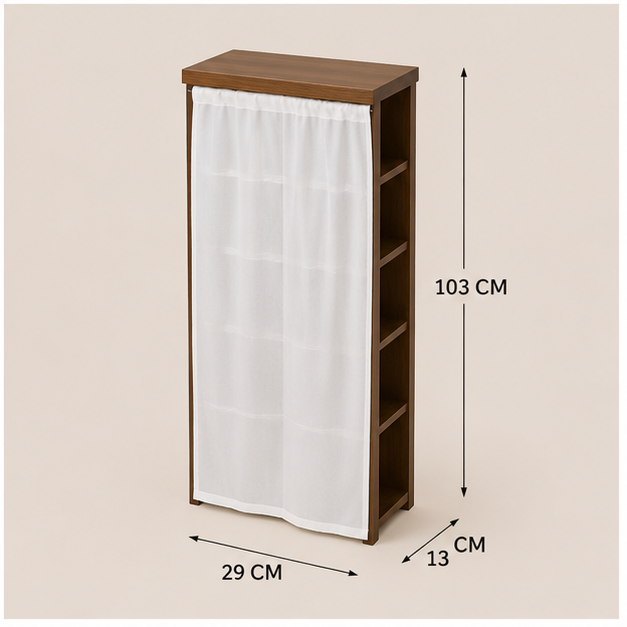 Brown Wooden Shoe Rack Organizer (YM2121)