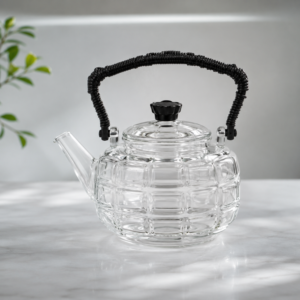 Vintage Glass Tea Kettle(YM1549)