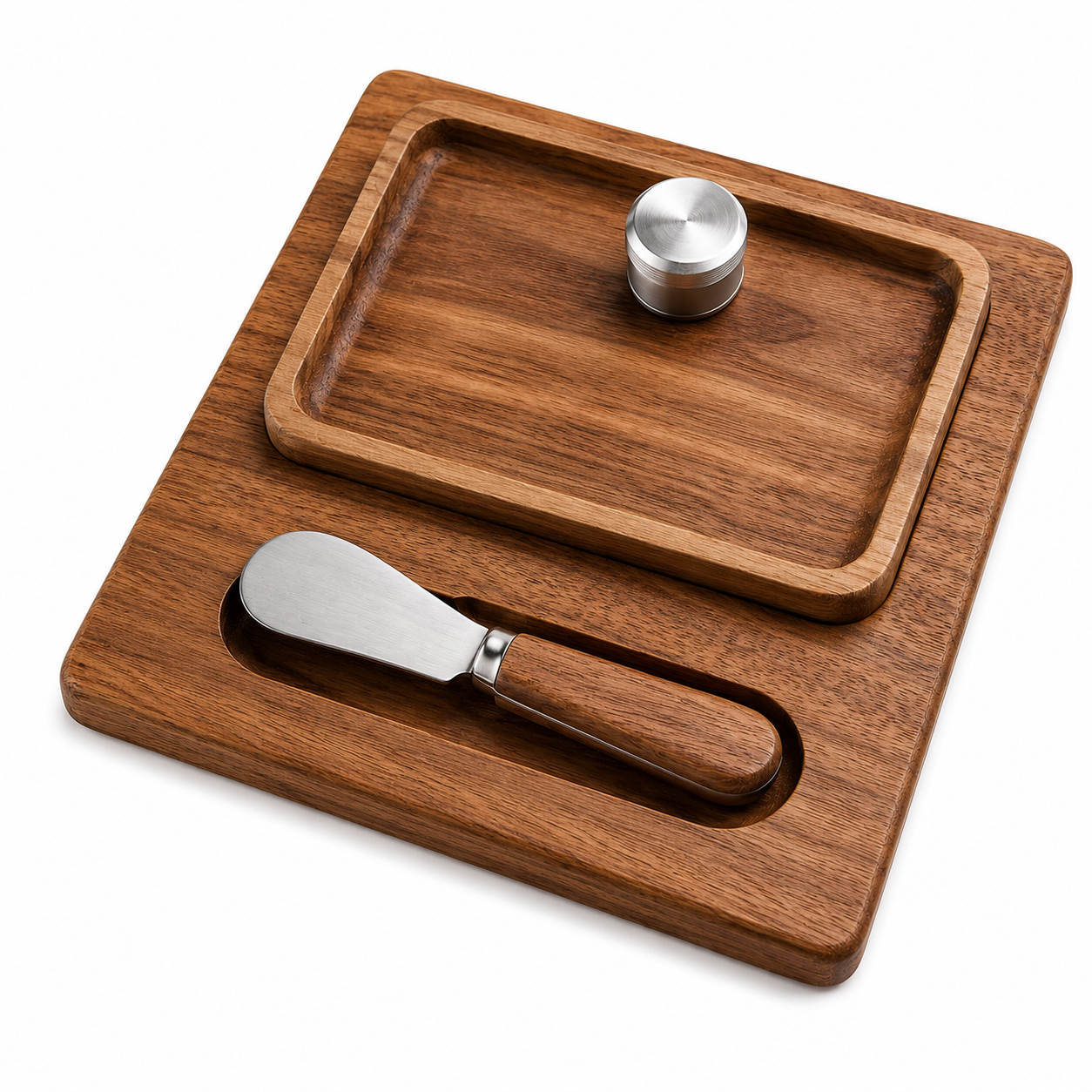 Premium Wooden Butter & Cheese Serving Board Set (YM2406)