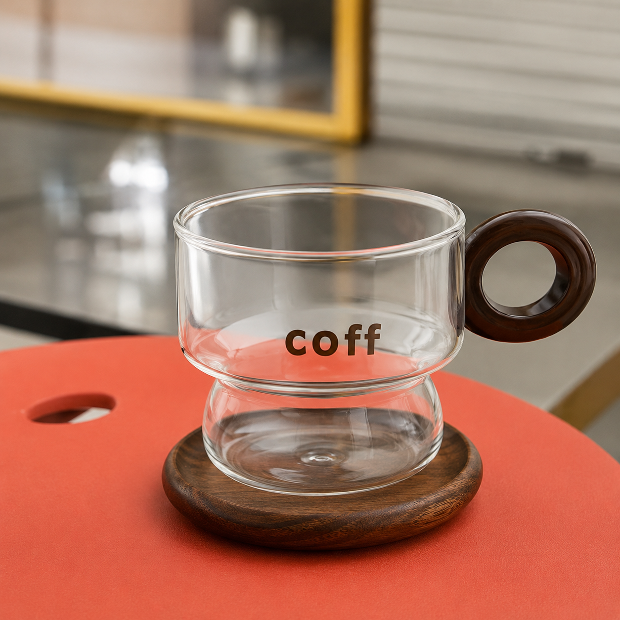 Modern Glass Coffee Cup(YM155)