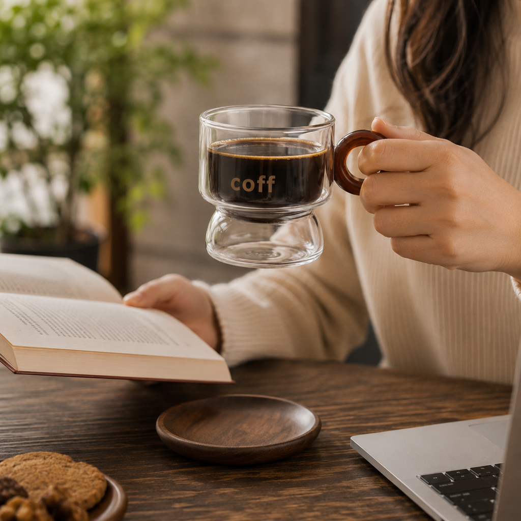 Modern Glass Coffee Cup(YM155)
