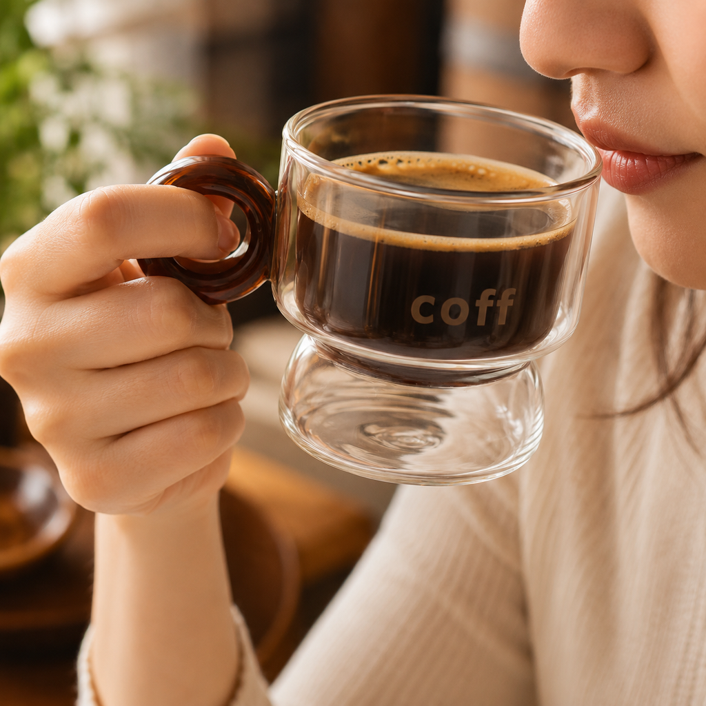 Modern Glass Coffee Cup(YM155)