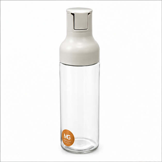 Glass Oil Dispenser Bottle with Flip-Top Pour Spout (YM2759)