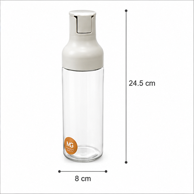 Glass Oil Dispenser Bottle with Flip-Top Pour Spout (YM2759)