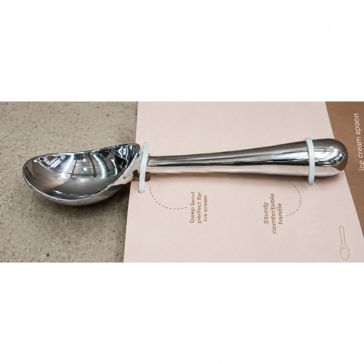 Premium Stainless Steel Ice Cream Spoon(YM1075)