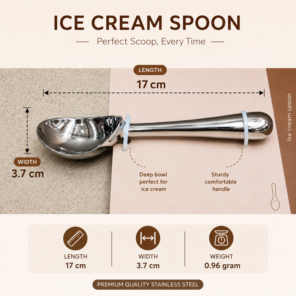 Premium Stainless Steel Ice Cream Spoon(YM1075)
