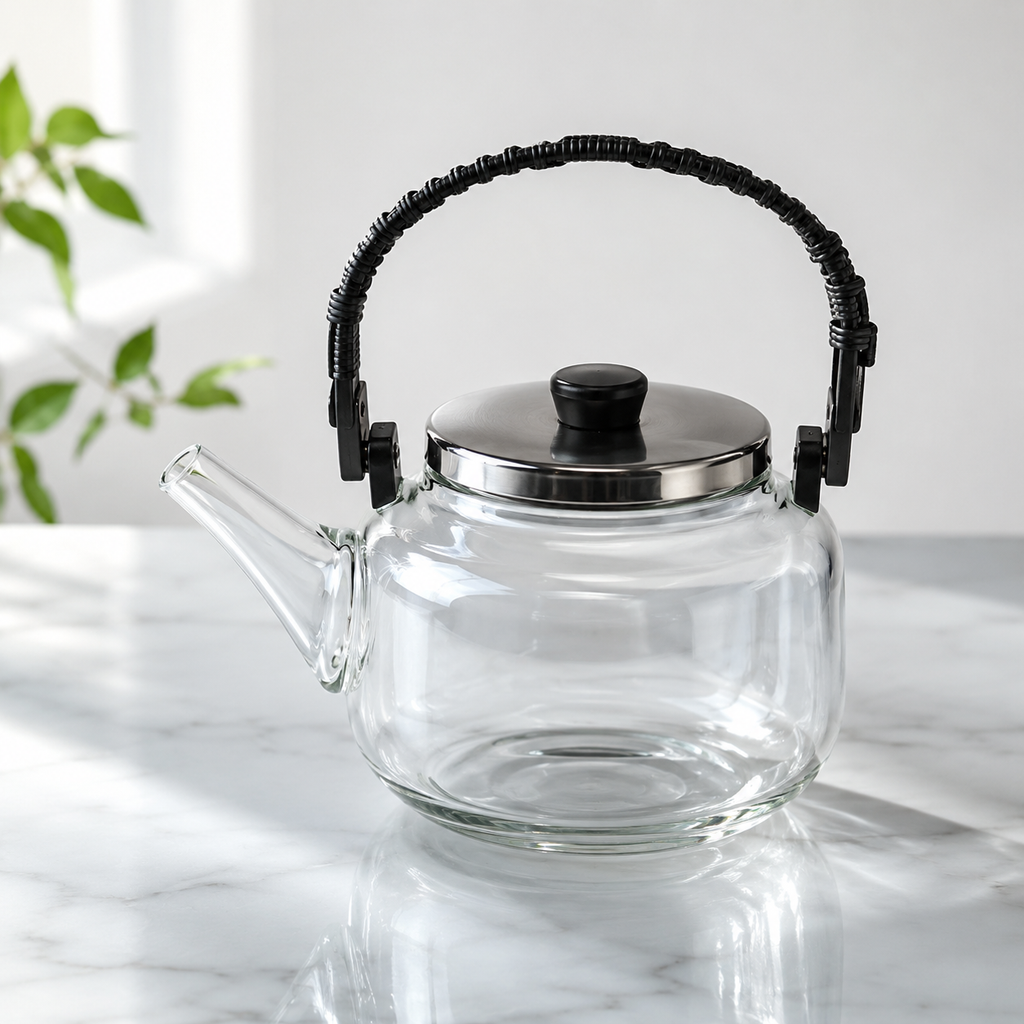 Transparent Glass Tea Kettle(YM1548)