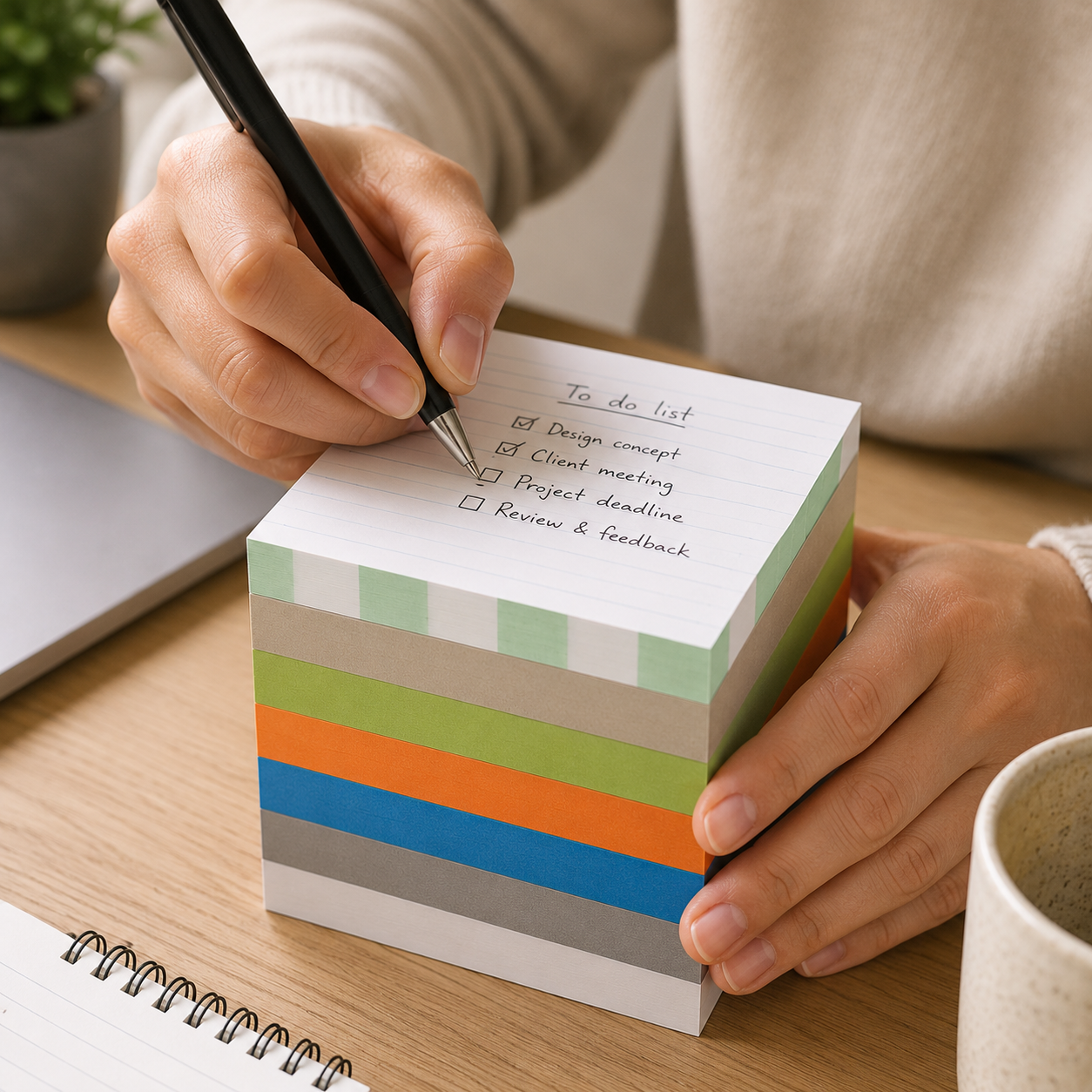 Premium Colourful Sticky Notes Stack(YM1192)